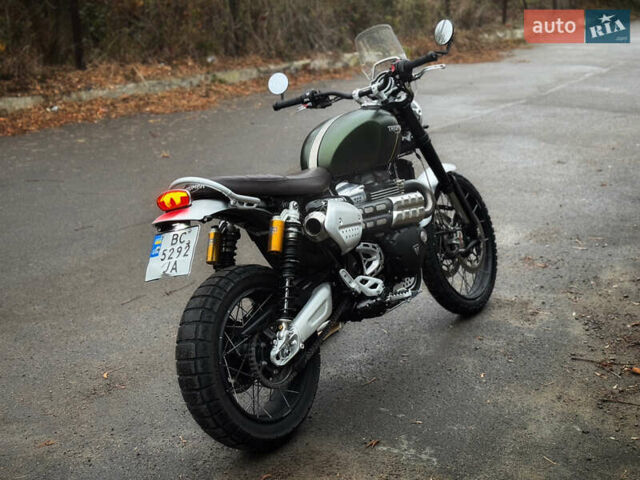Зеленый Триумф Scrambler, объемом двигателя 1.2 л и пробегом 18 тыс. км за 11900 $, фото 12 на Automoto.ua