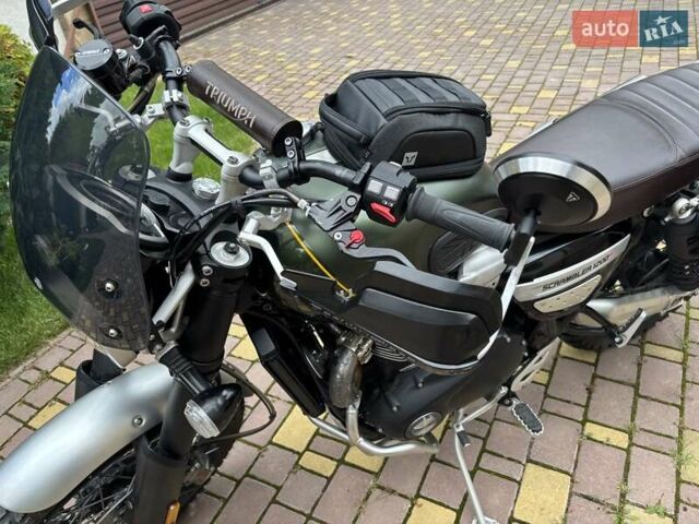 Зеленый Триумф Scrambler, объемом двигателя 1.2 л и пробегом 26 тыс. км за 12900 $, фото 4 на Automoto.ua