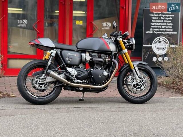 Серый Триумф Thruxton, объемом двигателя 0 л и пробегом 5 тыс. км за 16750 $, фото 4 на Automoto.ua