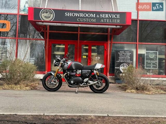Серый Триумф Thruxton, объемом двигателя 0 л и пробегом 5 тыс. км за 16750 $, фото 13 на Automoto.ua