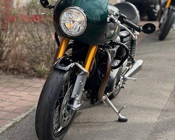 Зеленый Триумф Thruxton, объемом двигателя 0 л и пробегом 1 тыс. км за 19150 $, фото 4 на Automoto.ua