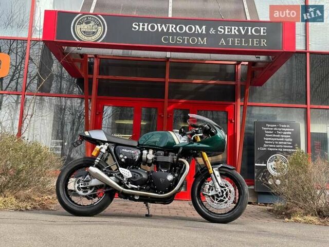 Зеленый Триумф Thruxton, объемом двигателя 0 л и пробегом 1 тыс. км за 19150 $, фото 11 на Automoto.ua