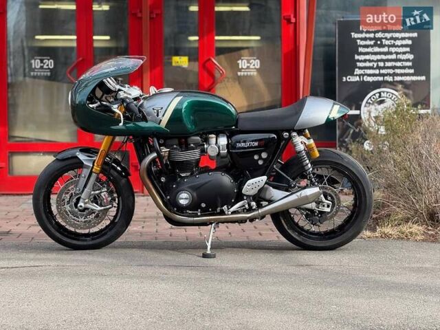 Зеленый Триумф Thruxton, объемом двигателя 0 л и пробегом 1 тыс. км за 19150 $, фото 1 на Automoto.ua