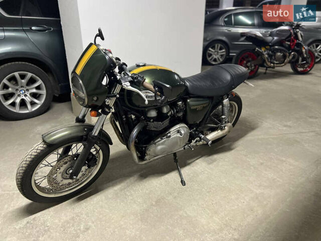 Зеленый Триумф Thruxton, объемом двигателя 0.9 л и пробегом 5 тыс. км за 9900 $, фото 2 на Automoto.ua