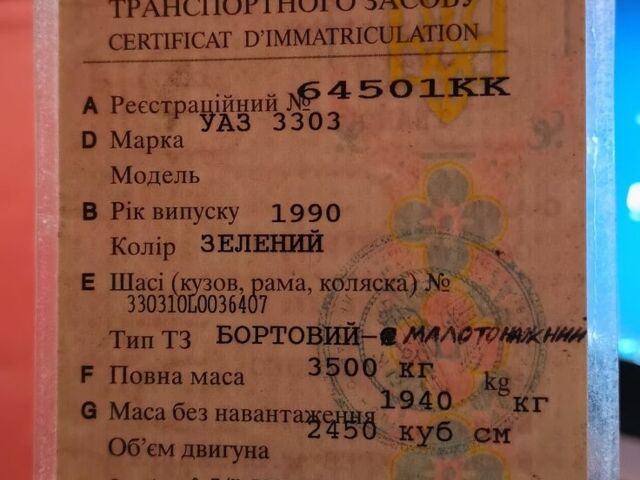 Зеленый УАЗ 3303, объемом двигателя 2.45 л и пробегом 10 тыс. км за 1084 $, фото 12 на Automoto.ua