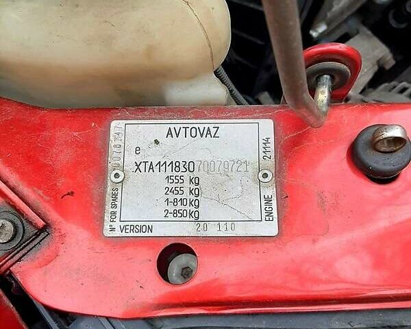 Красный ВАЗ 1117 Калина, объемом двигателя 1.6 л и пробегом 124 тыс. км за 2800 $, фото 7 на Automoto.ua