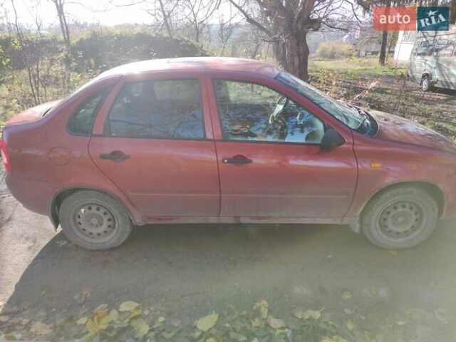 Красный ВАЗ 1117 Калина, объемом двигателя 1.4 л и пробегом 196 тыс. км за 1250 $, фото 1 на Automoto.ua