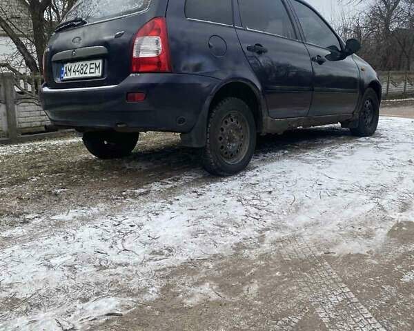Синий ВАЗ 1117 Калина, объемом двигателя 1.6 л и пробегом 281 тыс. км за 1000 $, фото 1 на Automoto.ua