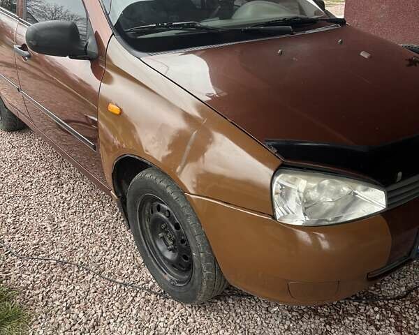 Коричневый ВАЗ 1119 Калина, объемом двигателя 1.6 л и пробегом 165 тыс. км за 1750 $, фото 6 на Automoto.ua