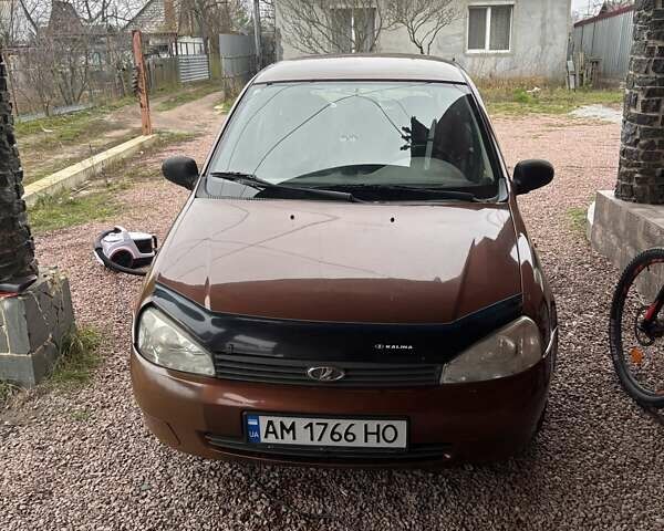 Коричневый ВАЗ 1119 Калина, объемом двигателя 1.6 л и пробегом 165 тыс. км за 1750 $, фото 3 на Automoto.ua