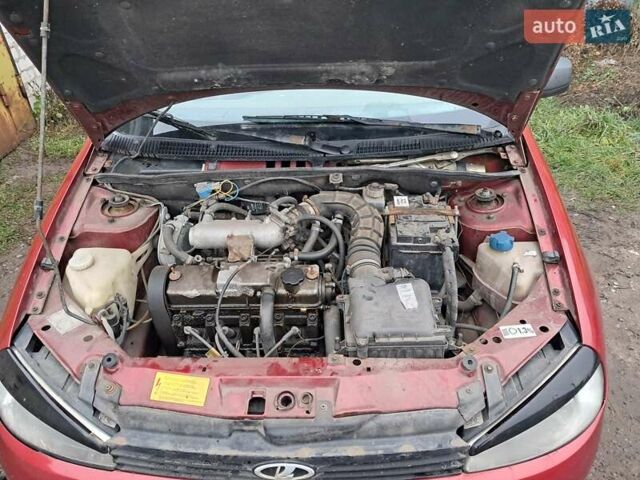 Красный ВАЗ 1119 Калина, объемом двигателя 1.6 л и пробегом 160 тыс. км за 1700 $, фото 8 на Automoto.ua