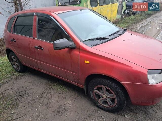 Красный ВАЗ 1119 Калина, объемом двигателя 1.6 л и пробегом 160 тыс. км за 1700 $, фото 1 на Automoto.ua