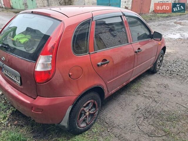 Красный ВАЗ 1119 Калина, объемом двигателя 1.6 л и пробегом 160 тыс. км за 1700 $, фото 3 на Automoto.ua