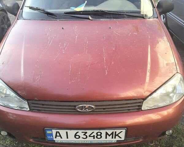 Красный ВАЗ 1119 Калина, объемом двигателя 1.6 л и пробегом 85 тыс. км за 1900 $, фото 8 на Automoto.ua