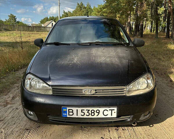 Синий ВАЗ 1119 Калина, объемом двигателя 1.6 л и пробегом 198 тыс. км за 1400 $, фото 1 на Automoto.ua