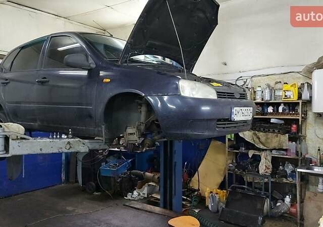 Синій ВАЗ 1119 Калина, об'ємом двигуна 1.6 л та пробігом 370 тис. км за 1600 $, фото 1 на Automoto.ua