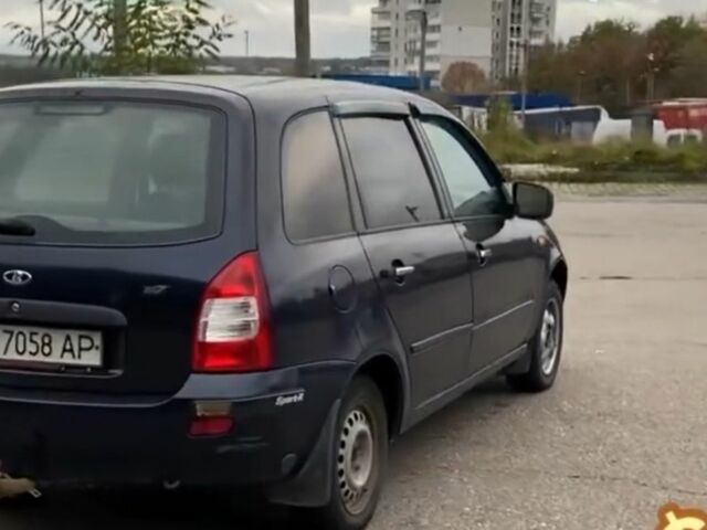 Синий ВАЗ 1119 Калина, объемом двигателя 1 л и пробегом 170 тыс. км за 1300 $, фото 1 на Automoto.ua