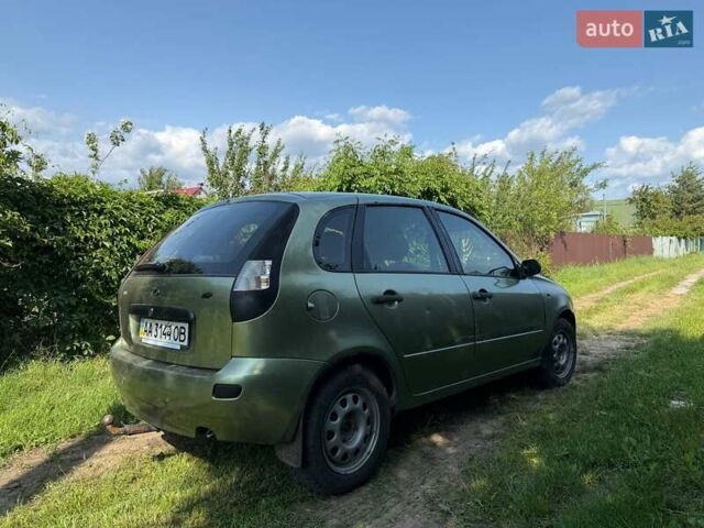 Зеленый ВАЗ 1119 Калина, объемом двигателя 1.6 л и пробегом 170 тыс. км за 1300 $, фото 1 на Automoto.ua