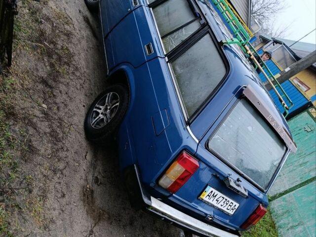 Синий ВАЗ 2104, объемом двигателя 1 л и пробегом 80 тыс. км за 495 $, фото 1 на Automoto.ua