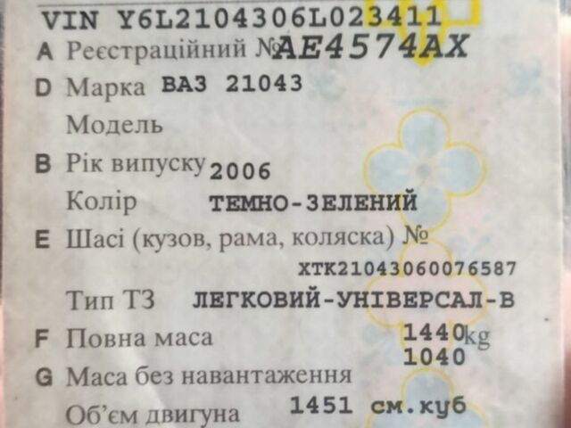 Зелений ВАЗ 2104, об'ємом двигуна 0 л та пробігом 1000 тис. км за 1541 $, фото 5 на Automoto.ua