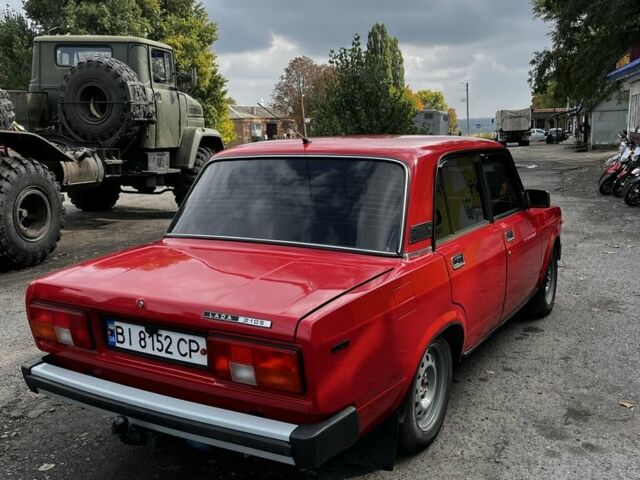 Красный ВАЗ 2105, объемом двигателя 1.5 л и пробегом 80 тыс. км за 1820 $, фото 1 на Automoto.ua
