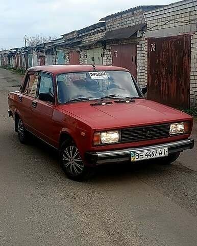 Красный ВАЗ 2105, объемом двигателя 1.3 л и пробегом 104 тыс. км за 999 $, фото 1 на Automoto.ua