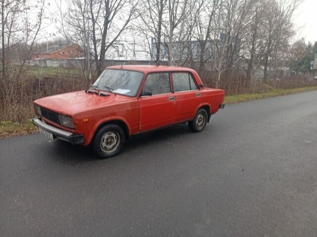 Красный ВАЗ 2105, объемом двигателя 1.3 л и пробегом 65 тыс. км за 450 $, фото 1 на Automoto.ua