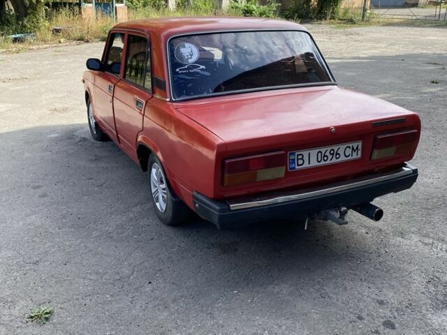 Красный ВАЗ 2105, объемом двигателя 1.5 л и пробегом 140 тыс. км за 550 $, фото 1 на Automoto.ua