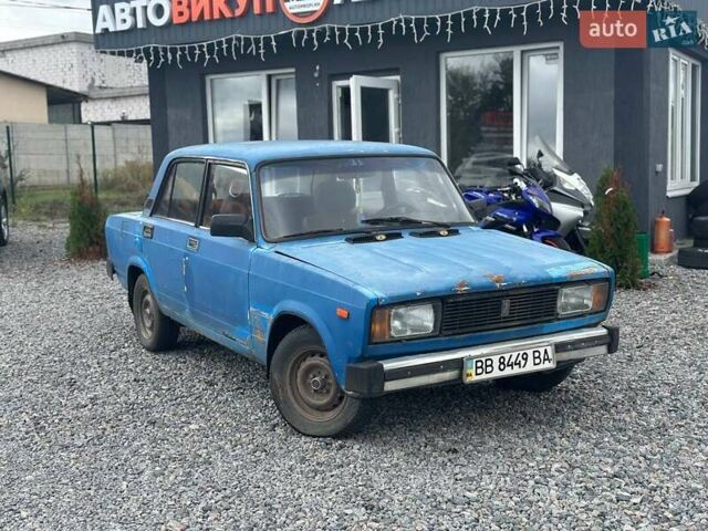 Синий ВАЗ 2105, объемом двигателя 1.29 л и пробегом 200 тыс. км за 450 $, фото 1 на Automoto.ua