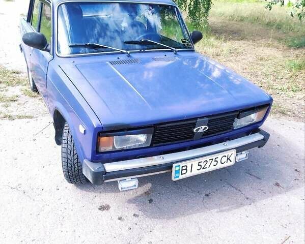 Синий ВАЗ 2105, объемом двигателя 1.29 л и пробегом 200 тыс. км за 1200 $, фото 4 на Automoto.ua