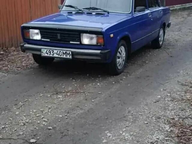 Синий ВАЗ 2105, объемом двигателя 1.3 л и пробегом 77 тыс. км за 650 $, фото 1 на Automoto.ua
