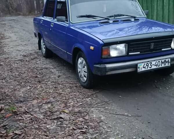 Синий ВАЗ 2105, объемом двигателя 1.3 л и пробегом 200 тыс. км за 650 $, фото 1 на Automoto.ua