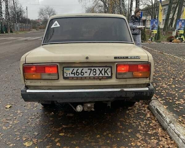 Бежевый ВАЗ 2107, объемом двигателя 1.5 л и пробегом 150 тыс. км за 594 $, фото 1 на Automoto.ua