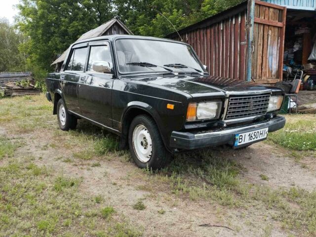 Черный ВАЗ 2107, объемом двигателя 1.5 л и пробегом 77 тыс. км за 1194 $, фото 2 на Automoto.ua