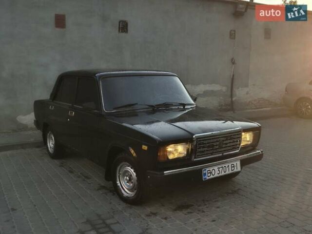 Черный ВАЗ 2107, объемом двигателя 1.7 л и пробегом 86 тыс. км за 999 $, фото 1 на Automoto.ua