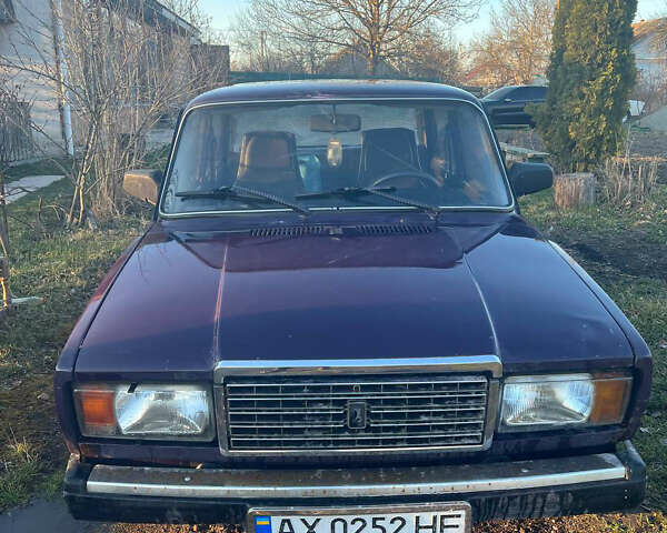 Фиолетовый ВАЗ 2107, объемом двигателя 1.45 л и пробегом 112 тыс. км за 853 $, фото 1 на Automoto.ua