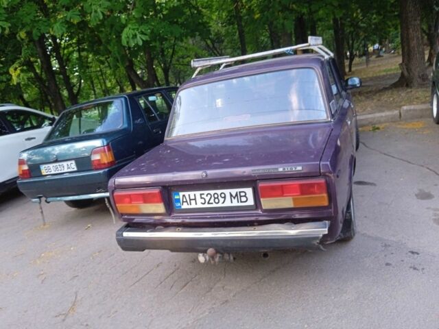 Фіолетовий ВАЗ 2107, об'ємом двигуна 1.3 л та пробігом 7 тис. км за 481 $, фото 1 на Automoto.ua
