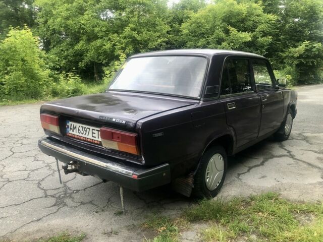 Фіолетовий ВАЗ 2107, об'ємом двигуна 1.5 л та пробігом 147 тис. км за 650 $, фото 4 на Automoto.ua