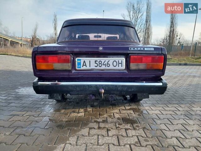 Фиолетовый ВАЗ 2107, объемом двигателя 1.45 л и пробегом 70 тыс. км за 1600 $, фото 3 на Automoto.ua