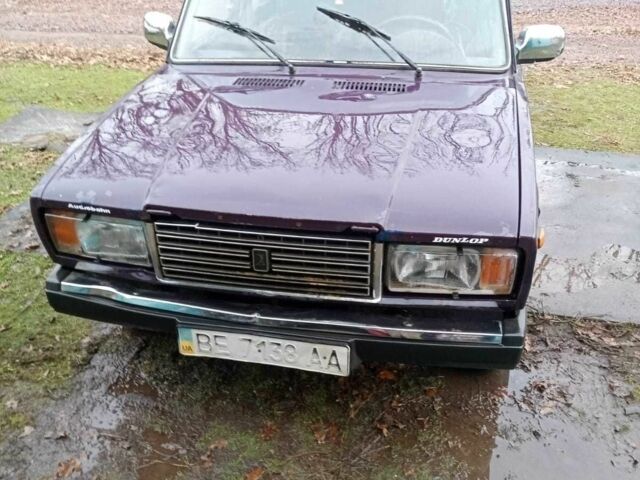 Фиолетовый ВАЗ 2107, объемом двигателя 1.5 л и пробегом 60 тыс. км за 591 $, фото 5 на Automoto.ua