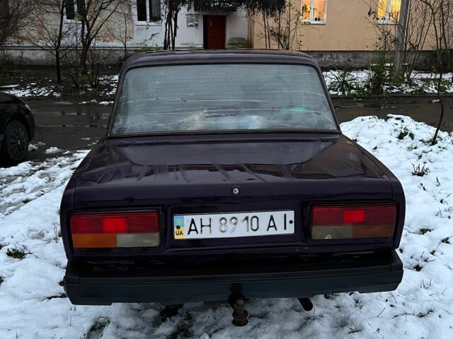 Фіолетовий ВАЗ 2107, об'ємом двигуна 1.5 л та пробігом 167 тис. км за 800 $, фото 3 на Automoto.ua
