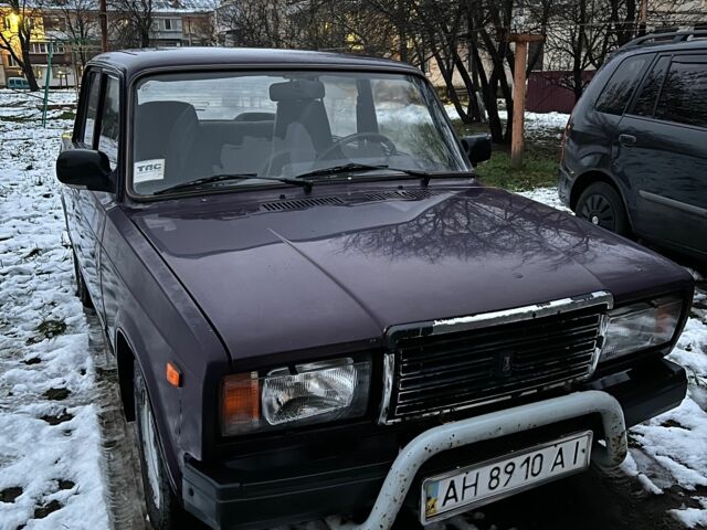 Фіолетовий ВАЗ 2107, об'ємом двигуна 1.5 л та пробігом 167 тис. км за 800 $, фото 4 на Automoto.ua