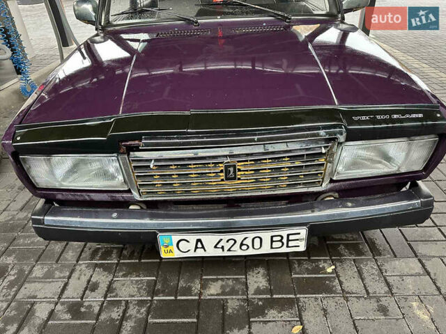 Фиолетовый ВАЗ 2107, объемом двигателя 1.45 л и пробегом 111 тыс. км за 550 $, фото 1 на Automoto.ua