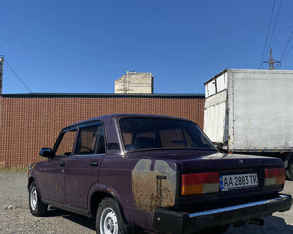 Фиолетовый ВАЗ 2107, объемом двигателя 1.5 л и пробегом 180 тыс. км за 850 $, фото 1 на Automoto.ua
