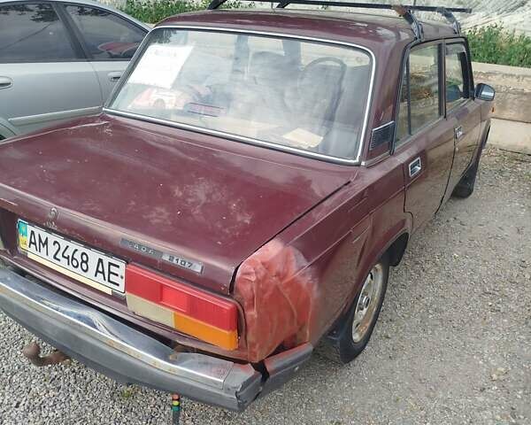 Фиолетовый ВАЗ 2107, объемом двигателя 1.6 л и пробегом 150 тыс. км за 1000 $, фото 1 на Automoto.ua