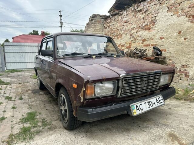 Коричневый ВАЗ 2107, объемом двигателя 1.5 л и пробегом 200 тыс. км за 361 $, фото 3 на Automoto.ua