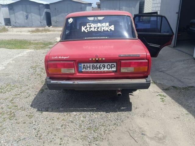 Красный ВАЗ 2107, объемом двигателя 1.5 л и пробегом 99 тыс. км за 484 $, фото 5 на Automoto.ua