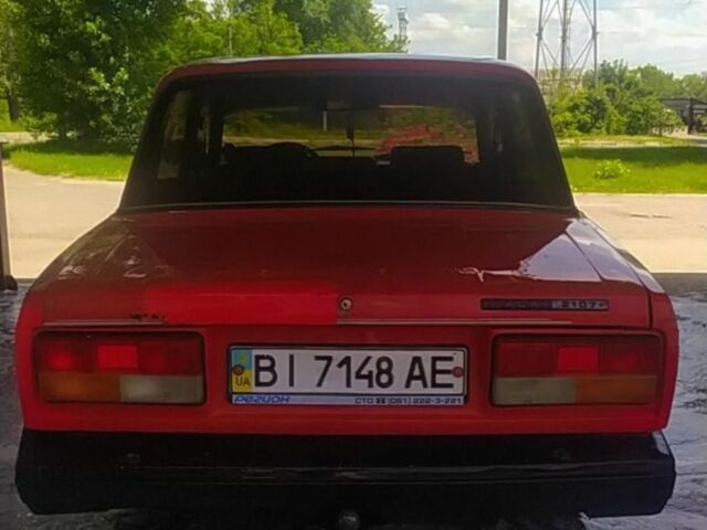 Красный ВАЗ 2107, объемом двигателя 1.3 л и пробегом 250 тыс. км за 650 $, фото 1 на Automoto.ua