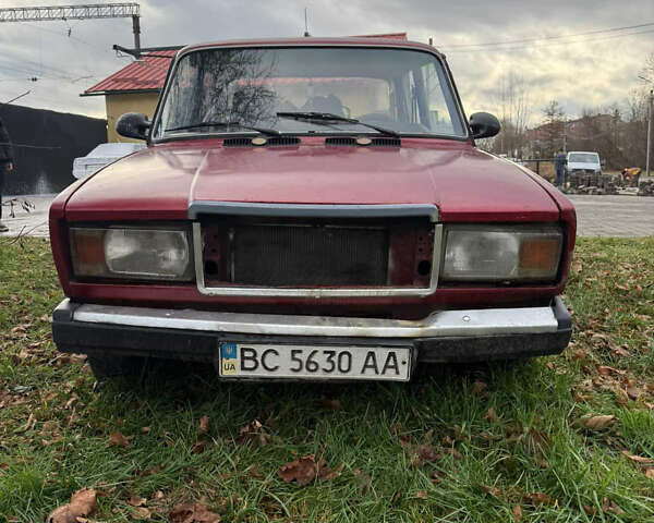 Красный ВАЗ 2107, объемом двигателя 1.5 л и пробегом 1 тыс. км за 650 $, фото 1 на Automoto.ua