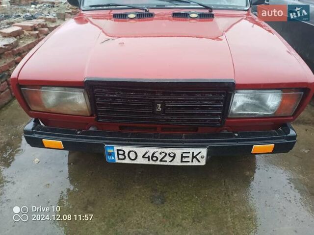 Красный ВАЗ 2107, объемом двигателя 1.6 л и пробегом 93 тыс. км за 650 $, фото 1 на Automoto.ua